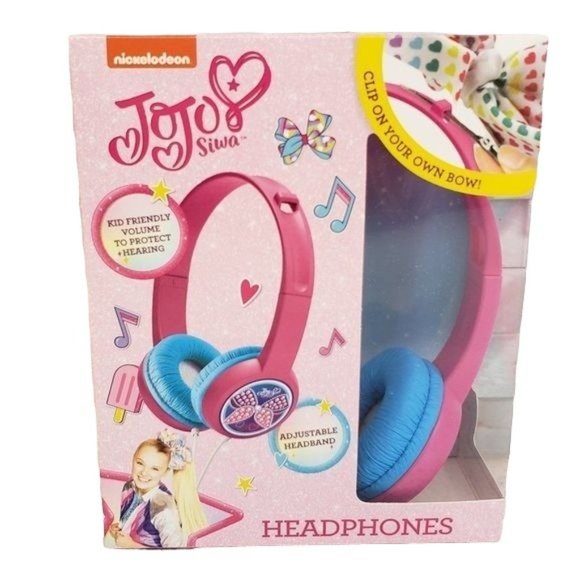 JoJo Siwa Bow Fashion Wired Headphones With Built In Microphone, White Bow - View #8